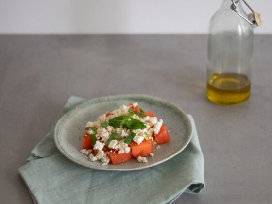 Salat mit Melone, Feta und Minze | FREE MINDED FOLKS